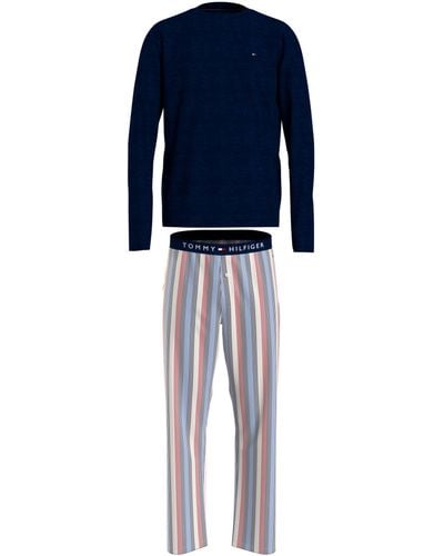 Tommy Hilfiger Classic Cotton Pyjama Set - Blue