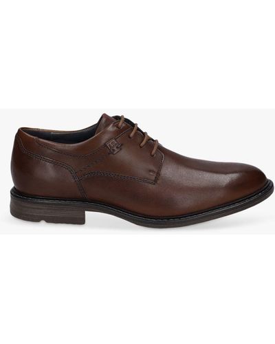 Josef Seibel Earl 05 Leather Oxford Shoes - Brown