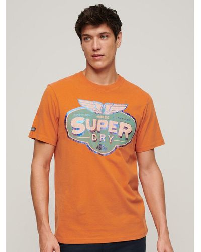 Superdry Gasoline Workwear T-shirt - Orange