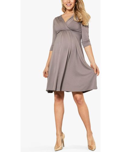 TIFFANY ROSE Willow Maternity Dress - Grey