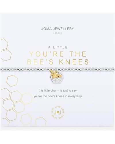 Joma Jewellery Bee Beaded Bracelet - White