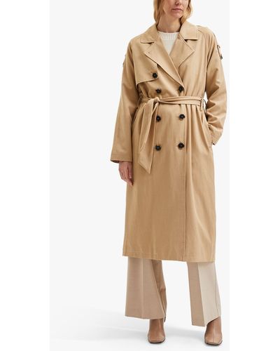 SELECTED Trench Coat - Natural