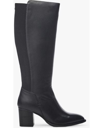 Moda In Pelle Scarletta Leather Knee High Boots - Black