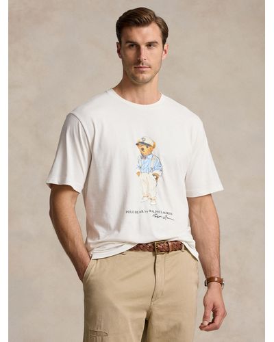 Ralph Lauren Polo Big & Tall Polo Bear T-shirt - Natural