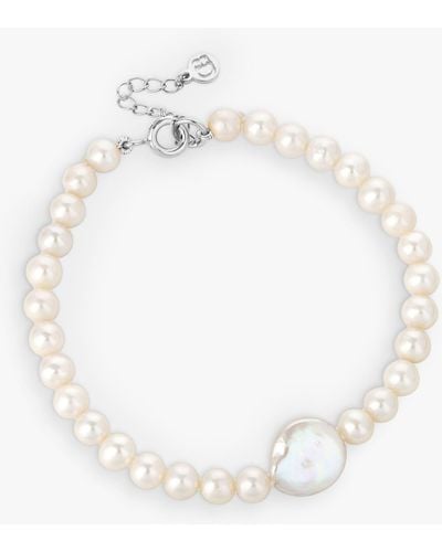 Claudia Bradby Freshwater Pearl Bracelet - White