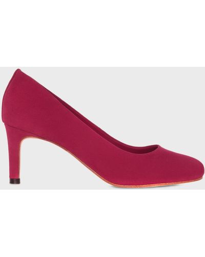 Hobbs Lizzie Suede Stiletto Heel Court Shoes - Pink