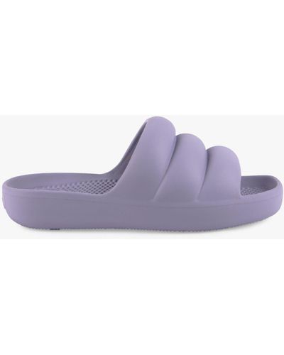 Totes Puffy Slider Sandals - Purple