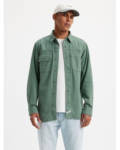 Levi's Long Sleeve Auburn Worker Shirt - Green