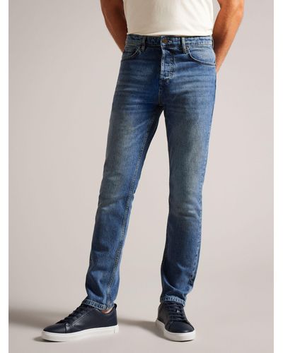 Ted Baker Joeyy Straight Fit Stretch Jeans - Blue