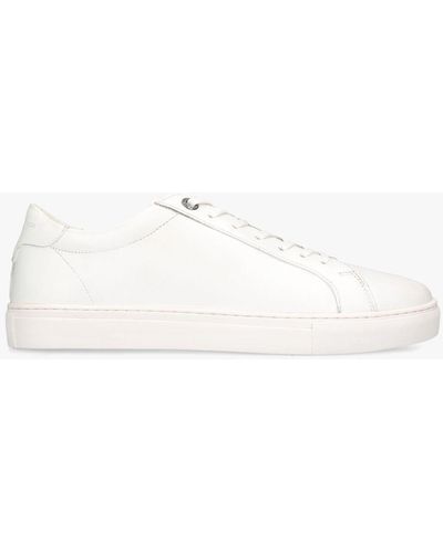 KG by Kurt Geiger Fire Leather Trainers - Natural