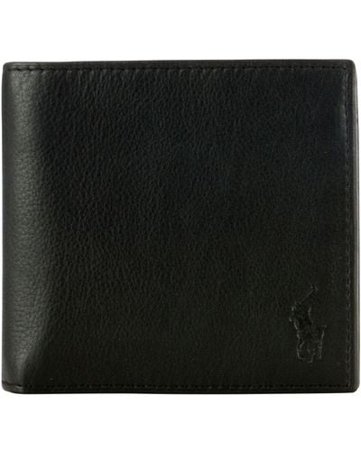 Ralph Lauren Polo Pebble Leather Wallet - Black