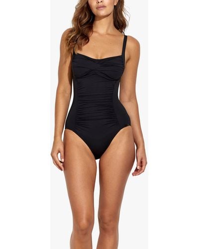 Panos Emporio Potenza Ruched Shaping Swimsuit - Blue