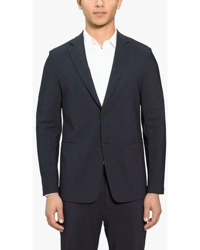 Theory Clinton Tailored Suit Jacket - Blue