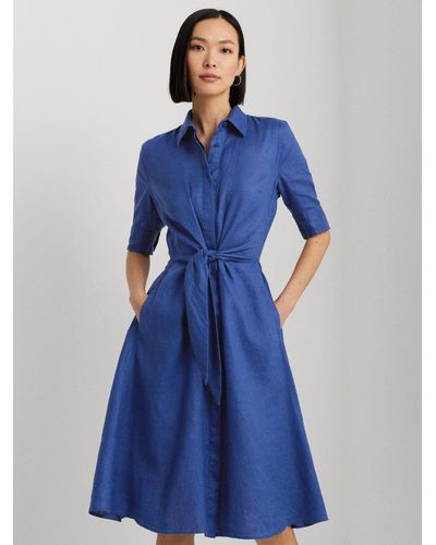 Ralph Lauren Linen Shirtdress - Blue