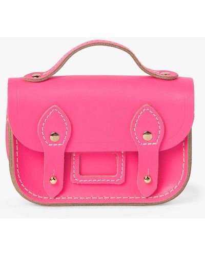 Cambridge Satchel Company The Micro Satchel Leather Bag - Pink