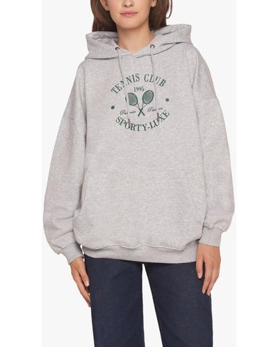 Sisters Point Oversized Fit Hoodie - Grey