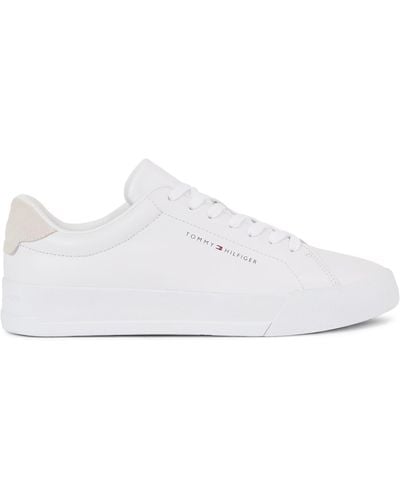 Tommy Hilfiger Court Leather Trainers - White