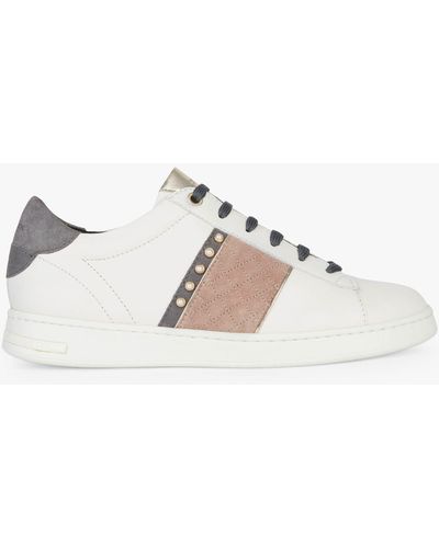 Geox Jaysen Lace Up Trainers - Natural