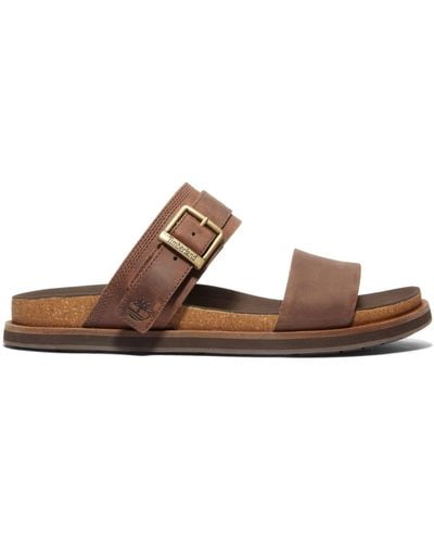 Timberland Amalfi Vibes Leather Sandals - Brown