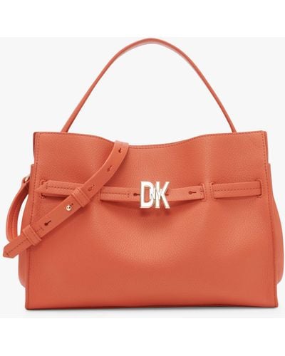 DKNY Bushwick Leather Shoulder Bag - Brown
