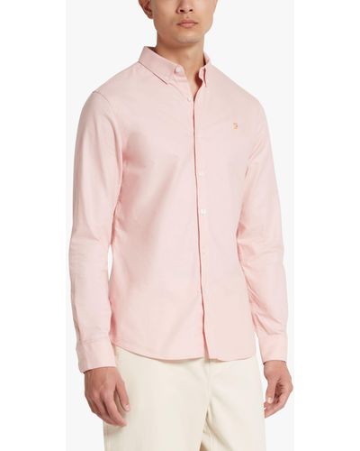 Farah Brewer Long Sleeve Organic Cotton Shirt - Pink