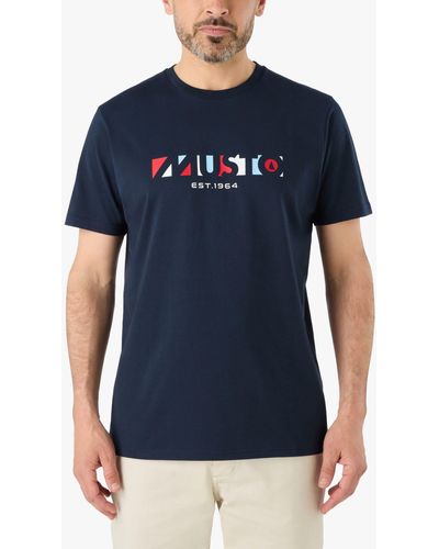 Musto 60th Anniversary Logo Short Sleeve T-shirt - Blue