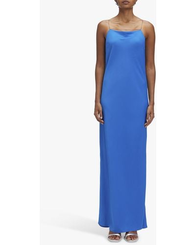 Calvin Klein Slip Maxi Dress - Blue