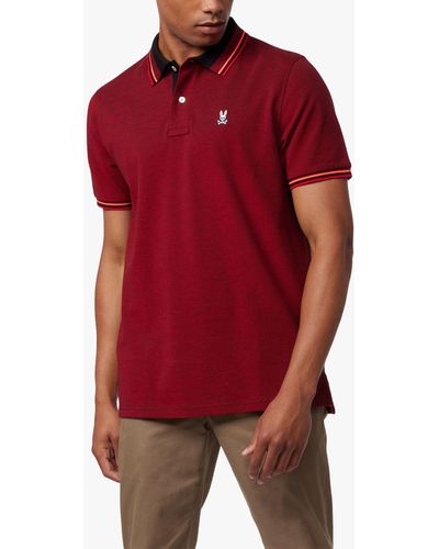 Psycho Bunny Apple Valley Birdseye Pique Polo Shirt - Red