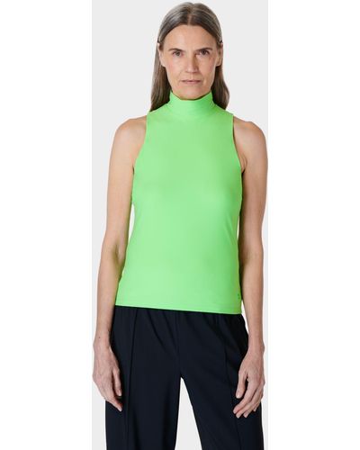 Sweaty Betty Explorer High Neck Sleeveless Top - Green