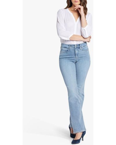 NYDJ Blake High Rise Slim Flared Jeans - Blue