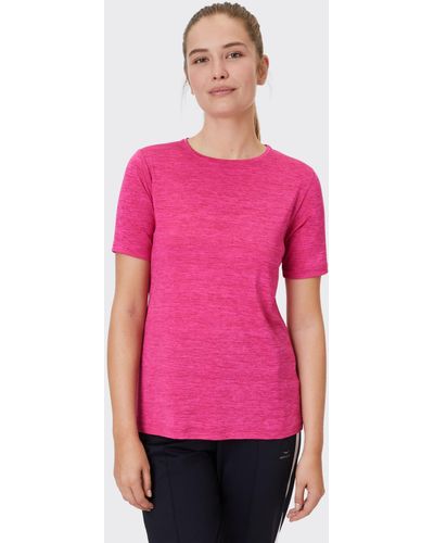 Venice Beach Sia Melange Relaxed Fit Sports T-shirt - Pink