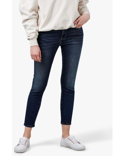 GOOD AMERICAN Good Legs Cropped Jeans - Blue