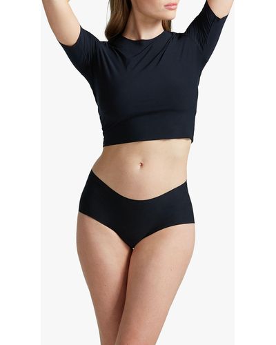 Commando Butter Seamless Hipster Knickers - Black