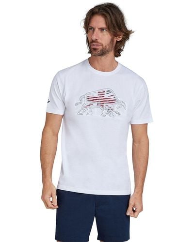Raging Bull Slash Bull Graphic T-shirt - White