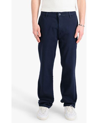 Alpha Industries Chino Cotton Blend Trousers - Blue
