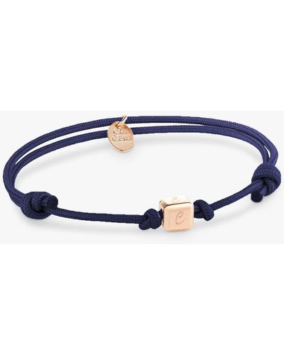 Merci Maman Personalised Dice Braided Bracelet - Blue