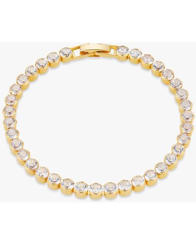 Orelia Chunky Crystal Tennis Bracelet - Metallic