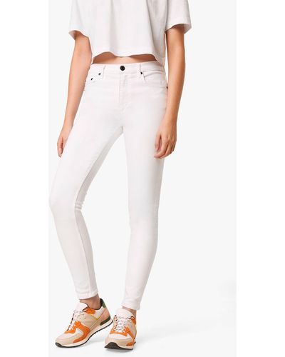 French Connection Mid Rise Skinny Rebound Jeans - White