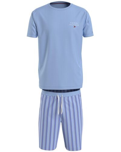 Tommy Hilfiger Woven Pyjama Set - Blue