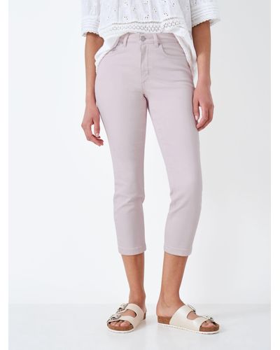 Crew Cropped Stretch Jeans - Pink