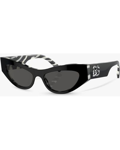 Dolce & Gabbana Dg4450 Cat's Eye Sunglasses - Black