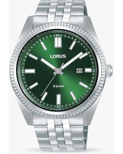Lorus Heritage Date Bracelet Strap Watch - Green