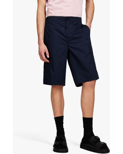 Sisley Cargo Bermuda Shorts - Blue