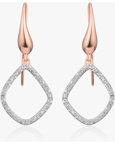 Monica Vinader Riva Kite Diamond Drop Earrings - Multicolour