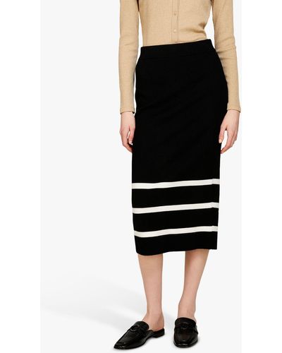 Sisley Knit Midi Skirt - Black