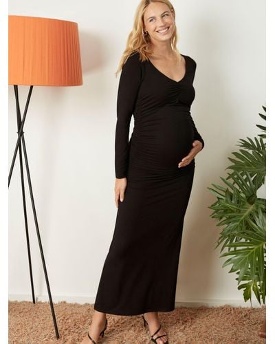 Isabella Oliver Hyacinth Maternity Maxi Dress - Black