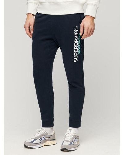 Superdry Sportswear Logo Tapered Joggers - Blue