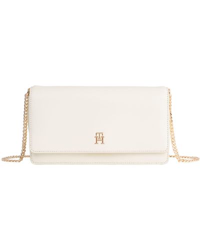 Tommy Hilfiger Chain Strap Small Crossbody Bag - Natural