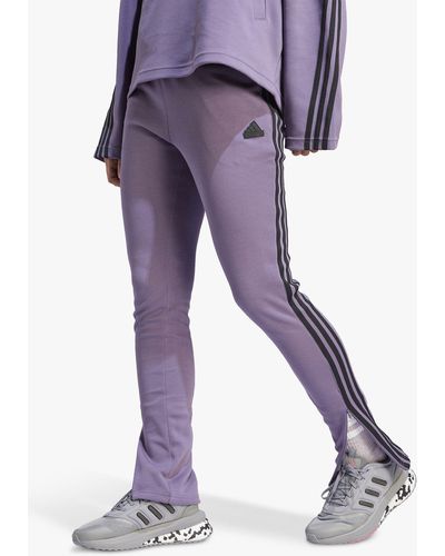 adidas 3-stripes Zip Ankle Sports Leggings - Purple