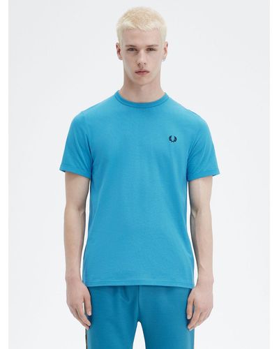 Fred Perry Ringer Crew Neck T-shirt - Blue